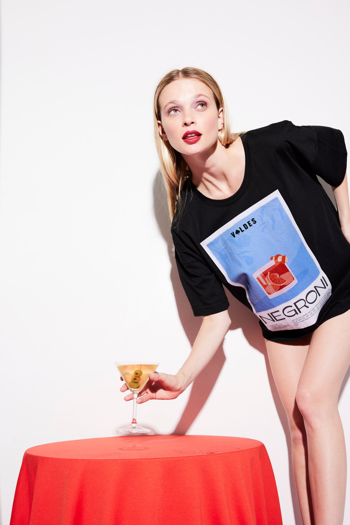 POLERA UNISEX ALGODÓN NEGRA- NEGRONI.