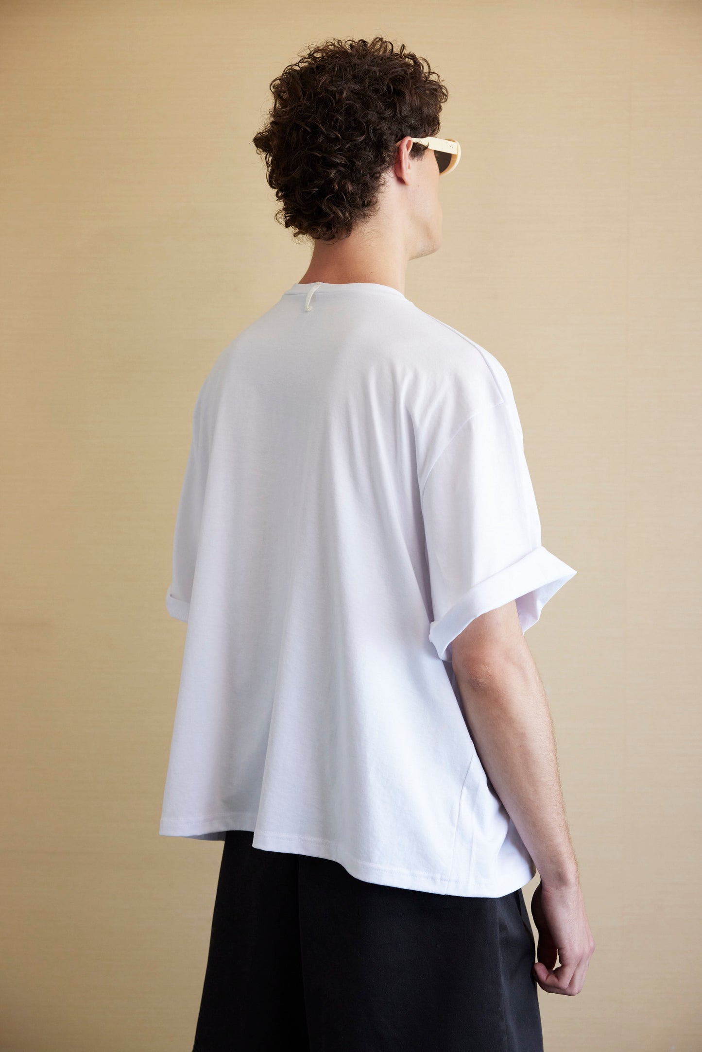 POLERA ALGODON BLANCO OVERSIZE - REBOLDO.