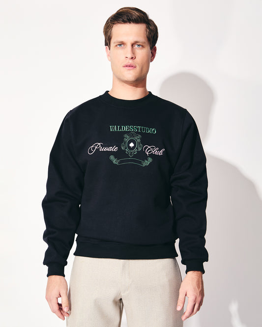 POLERON POLO NEGRO - PRIVATE CLUB