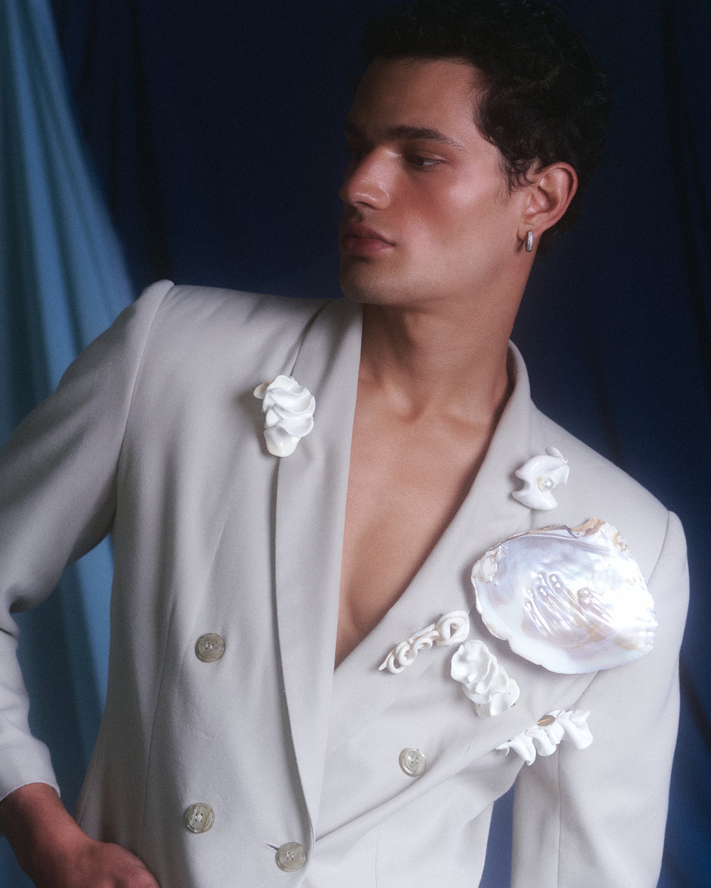 BLAZER UNISEX CRUDO CRUZADO CERAMICAS - BENJAMIN