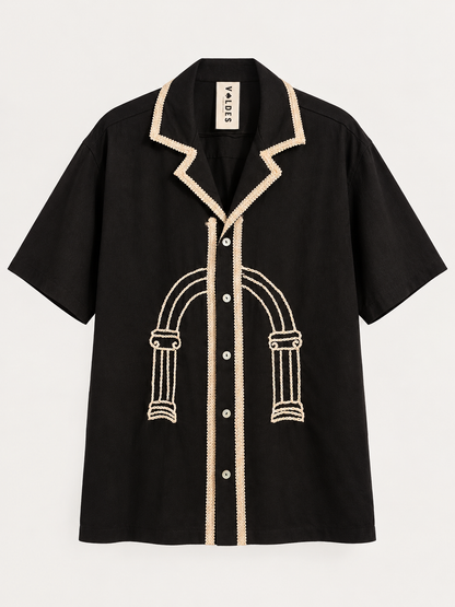 GUAYABERA MATEO NEGRA PILARES