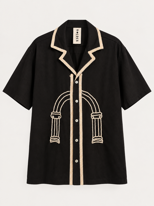 GUAYABERA MATEO NEGRA PILARES