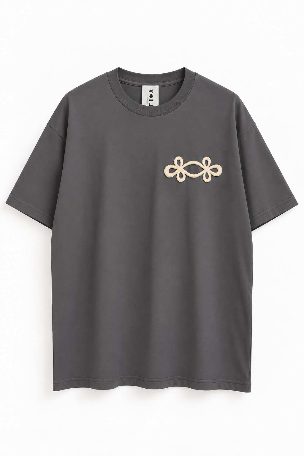POLERA SEBASTIANA GRIS BOLSILLO
