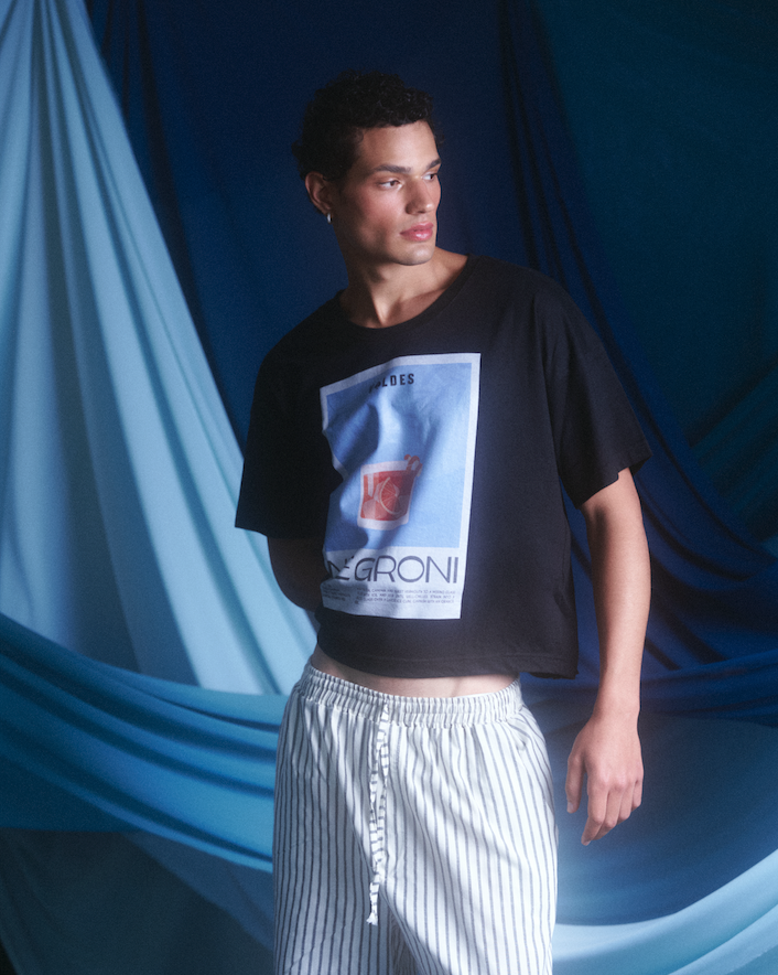 POLERA UNISEX ALGODÓN NEGRA- NEGRONI.