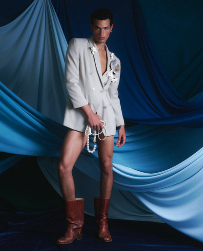 BLAZER UNISEX CRUDO CRUZADO CERAMICAS - BENJAMIN