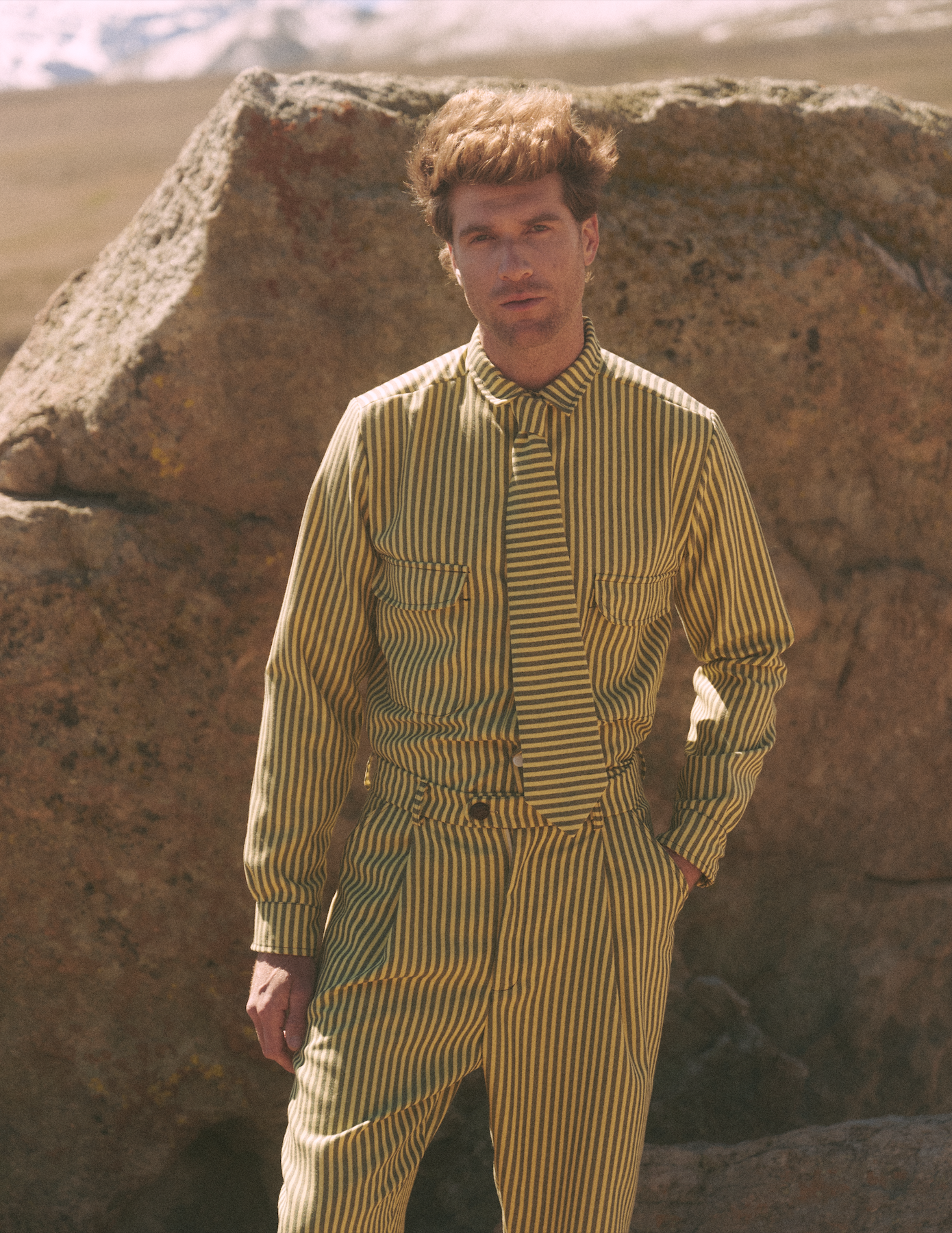 CAMISA ALGODON AMARILLO UNISEX- CAYETANA.