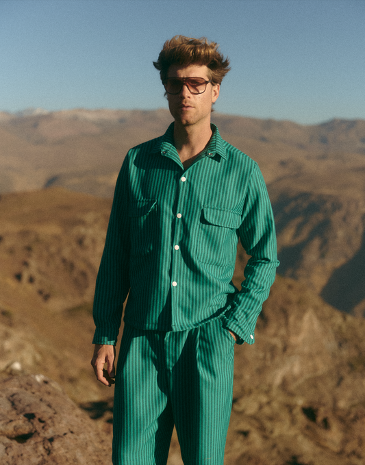 CAMISA ALGODON TURQUESA UNISEX- CAYETANA