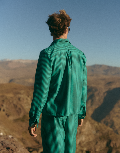 CAMISA ALGODON TURQUESA UNISEX- CAYETANA