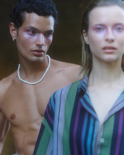 CAMISA SEDA RALLADA NEGRO– CONJUNTO MATEO