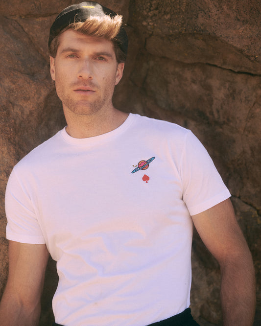 POLERA ALGODON BLANCA JUPITER UNISEX - SEBASTIANA