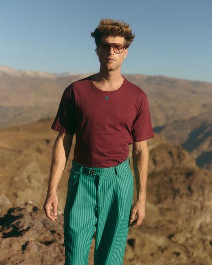 POLERA ALGODON BURGUNDY UNISEX - SEBASTIANA