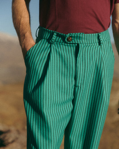 PANTALON PINZAS TURQUESA UNISEX- LUDOVICO