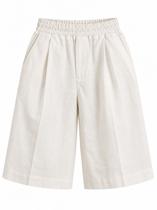 BERMUDA SASTRERA BLANCA - STREETWEAR