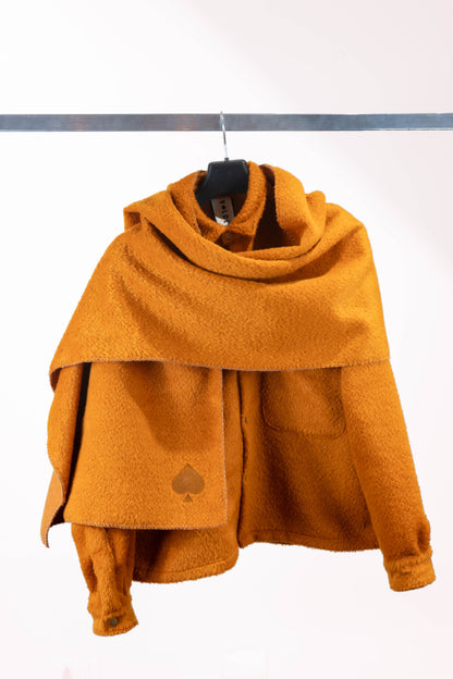 SOBRECAMISA PAÑO DE LANA OXIDO UNISEX - CAYETNA.