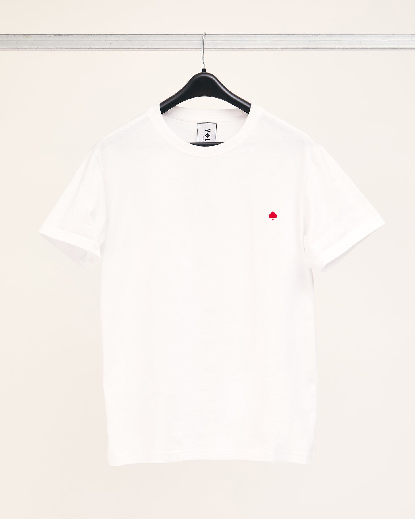 POLERA ALGODON BLANCA UNISEX - SEBASTIANA PICA BOLSILLO