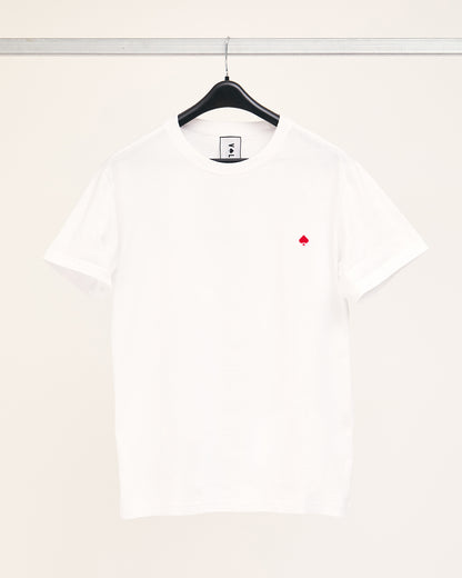 POLERA ALGODON BLANCA UNISEX - SEBASTIANA PICA BOLSILLO