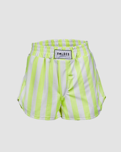 TRAJE DE BAÑO BOXER - LYCRA RALLADO NEON