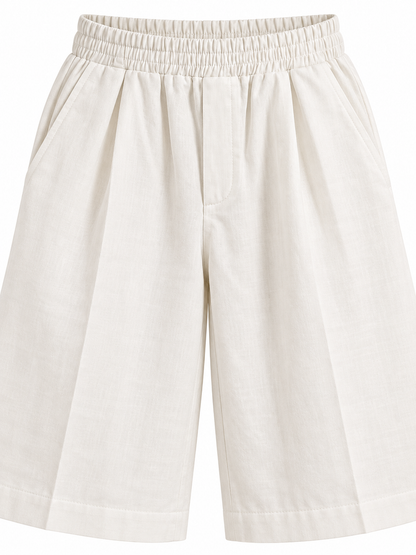 BERMUDA SASTRERA BLANCA - STREETWEAR