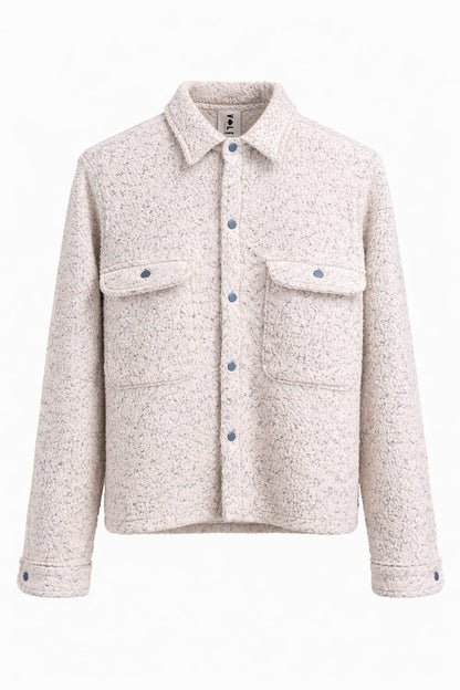 SOBRECAMISA PAÑO DE LANA ROSA UNISEX- CAYETANA