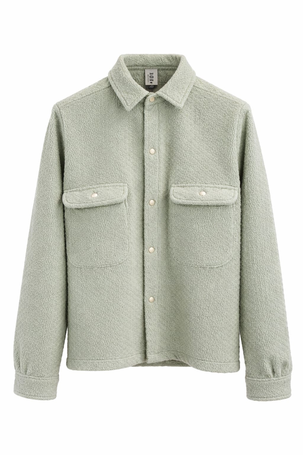 SOBRECAMISA PAÑO DE LANA UNISEX MINT COLOR- CAYETANA