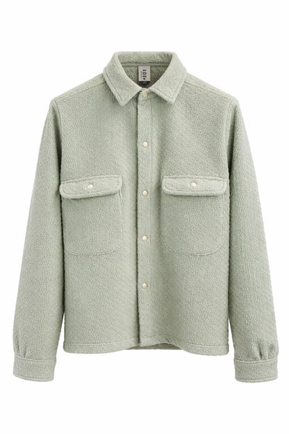 SOBRECAMISA PAÑO DE LANA UNISEX MINT COLOR- CAYETANA