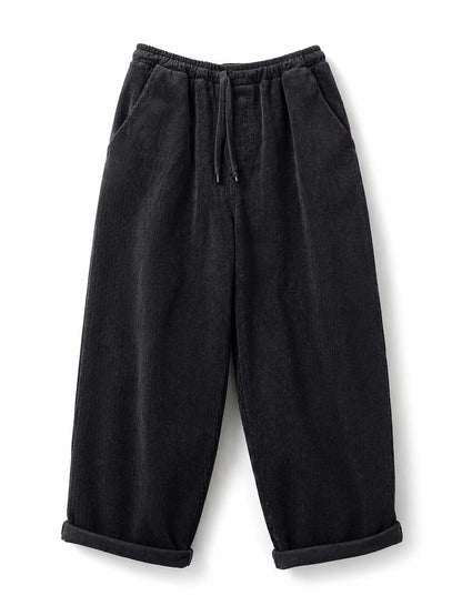 PANTALON BARREL COTELÉ NEGRO UNISEX